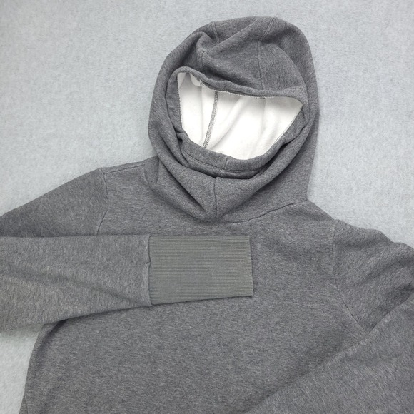 Fabletics Tops - Fabletics Funnel Neck Hoodie Women's S Gray Thumb Hole Soft Casual Athleisure‎